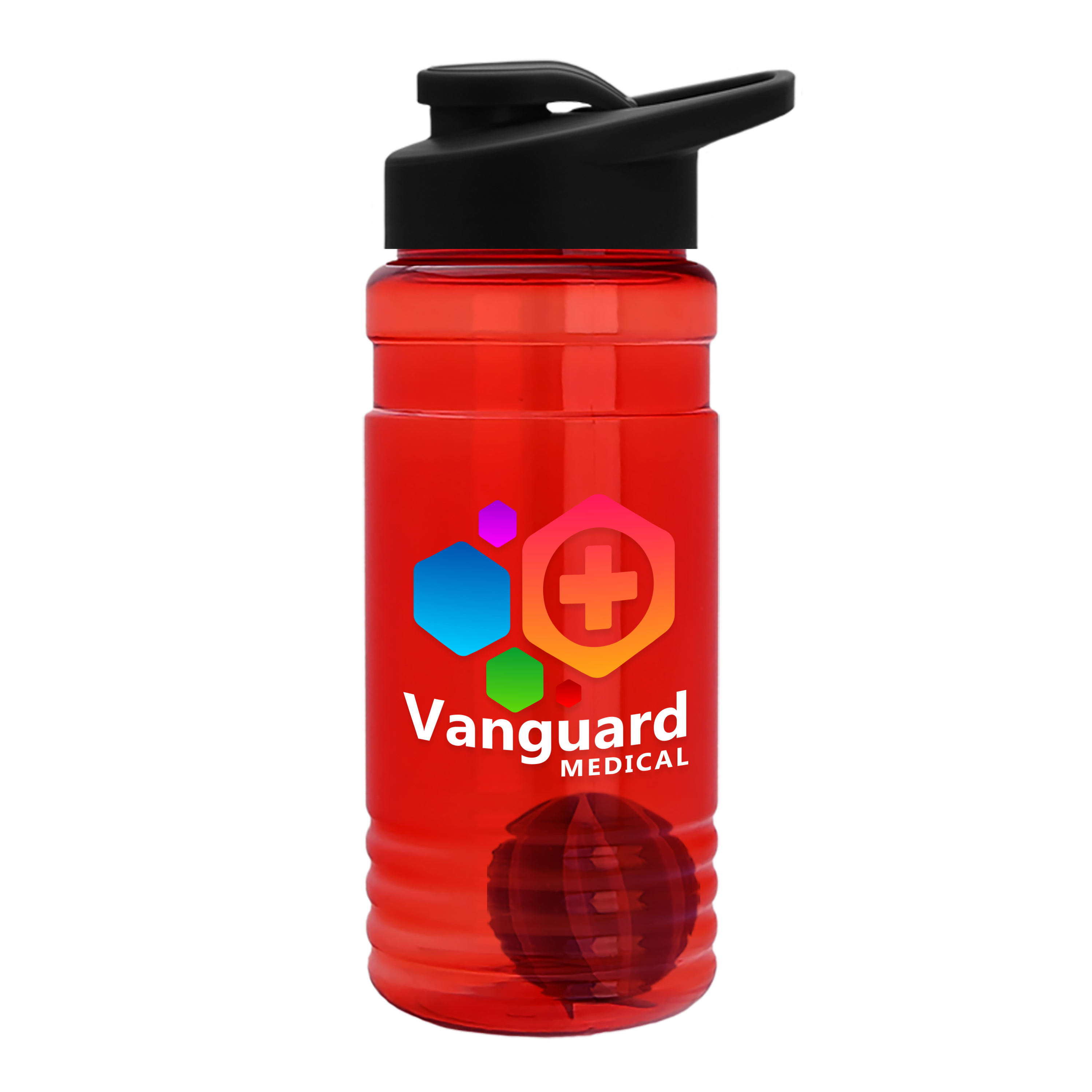 Garyline® Groove Tritan® Shaker Bottle with Drink-Thru Lid and Mixing Ball, 20 oz. — view 711